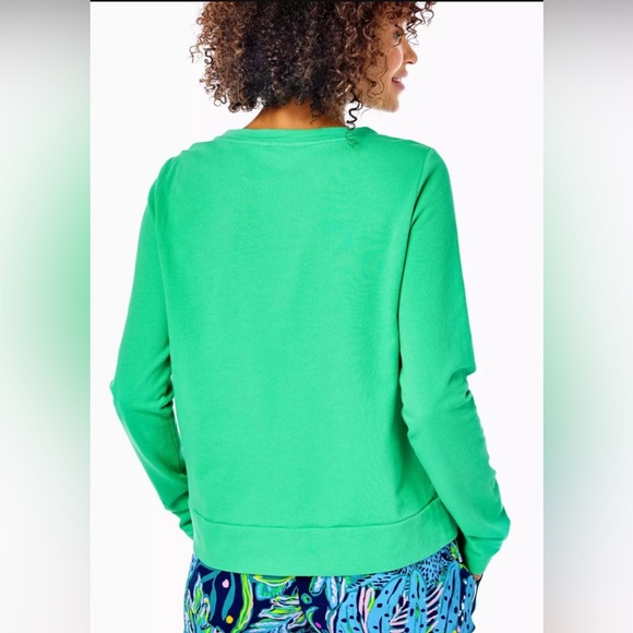 Lilly Pulitzer Green 'Festive' Sweatshirt - Picture 3 of 6